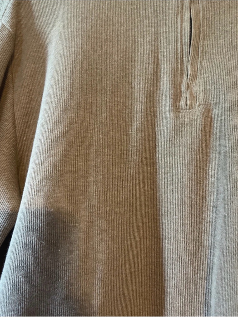 U.S. Polo Assn. Men's Tan Half-Zip Pullover Sweater - Picture 6 of 8